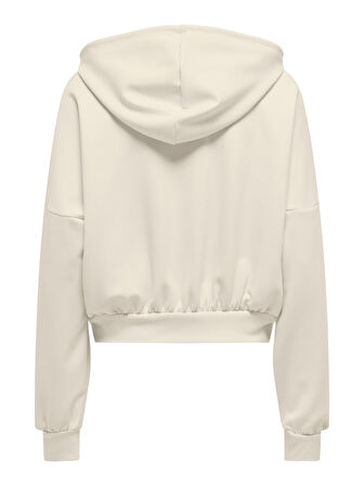 Only Kadın Kapüşonlu Fermuarlı Sweatshirt - 15339813