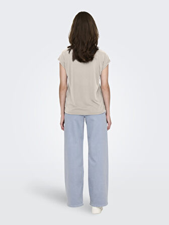 Only Kadın Regular Fit V Yaka Basic T-Shirt - 15326642