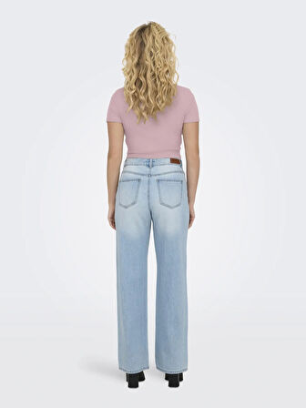 Only Onlbetty Life Ss O-Neck Kadın Crop T-shirt 15311891