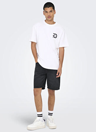 Only & Sons Denim Şort, XL, Siyah