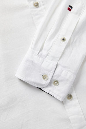JJPIERRE SLUB DETAIL SHIRT LS BEYAZ