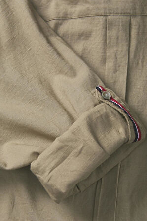 JJPIERRE SLUB DETAIL SHIRT LS BEJ
