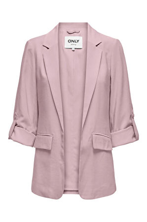 Only Kadın Onlarıs Rahat Kalıp Kolu Katlanabilir Blazer Ceket 15310839 Pudra