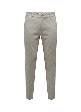 Only & Sons Normal Bel Dar Paça Gri Erkek Pantolon ONSMARK SLIM CHECK 020919 PANT NOOS