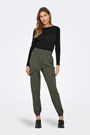 ONLARIS LIFE HW PB CARGO PANT CC WVN HAKİ