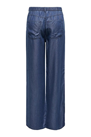 Only Kadın Onlcharıs Beli Lastikli Ön ve Arka Cep Detaylı Pantolon 15337940 Indigo