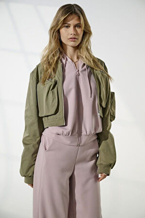 Only Saga Bomber Kadın Crop Ceket 15336303