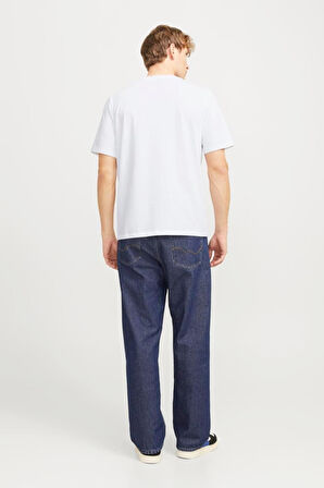 JJTEX TEE SS CREW NECK BEYAZ