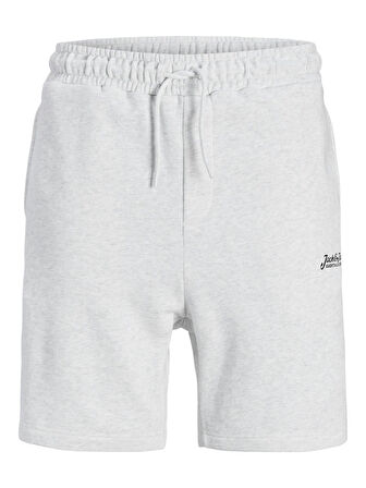 JPSTGORDON BEAU SWEAT SHORTS MID BEYAZ MELANJ