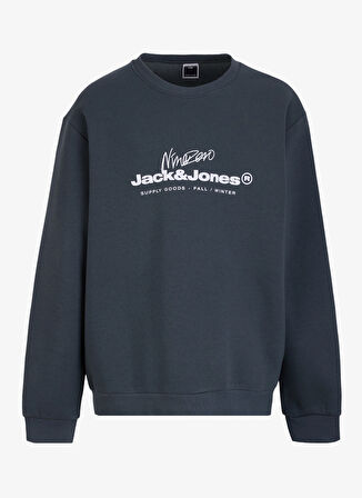 Jack & Jones Bisiklet Yaka Gri Erkek Sweatshırt EXC 12275174_JCOTABI SWEAT CREW NEC