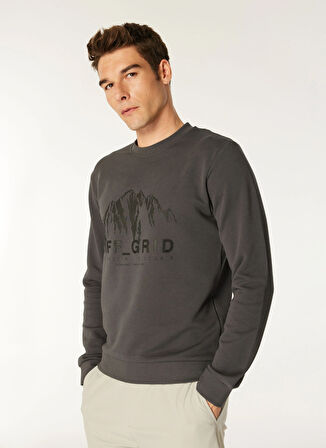 Jack & Jones Bisiklet Yaka Gri Erkek Sweatshırt EXC 12275173_JCOPOINT SWEAT CREW
