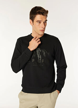Jack & Jones Bisiklet Yaka Siyah Erkek Sweatshırt EXC 12275173_JCOPOINT SWEAT CREW