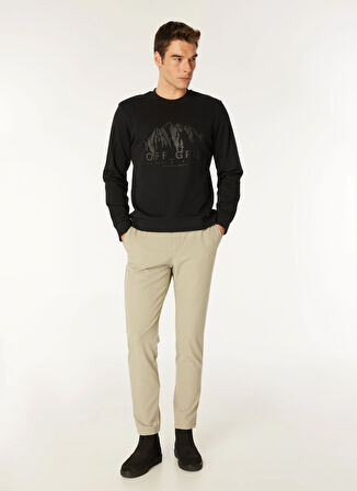 Jack & Jones Bisiklet Yaka Siyah Erkek Sweatshırt EXC 12275173_JCOPOINT SWEAT CREW