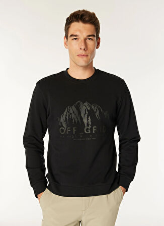 Jack & Jones Bisiklet Yaka Siyah Erkek Sweatshırt EXC 12275173_JCOPOINT SWEAT CREW