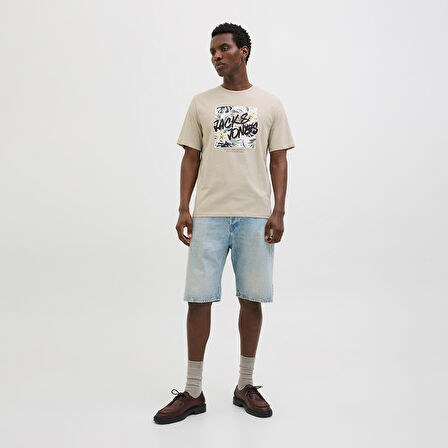 Jack Jones Tişört Hawaii Shape Crew Neck