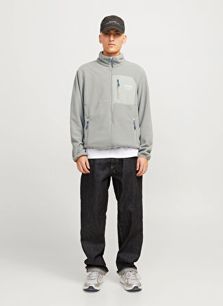 Jack & Jones Gri Erkek Mont 12269417_JJTHEO FLEECE JACKET