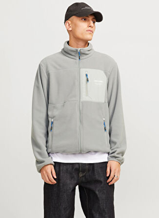 Jack & Jones Gri Erkek Mont 12269417_JJTHEO FLEECE JACKET