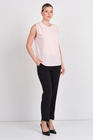 Only Kadın Onlfree Regular Fit Kolsuz Bluz 15290313 Pudra