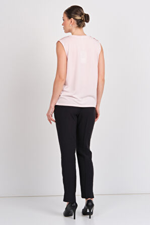 Only Kadın Onlfree Regular Fit Kolsuz Bluz 15290313 Pudra