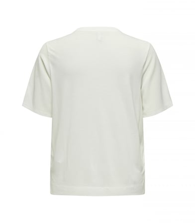 Only ONLNEWFLORA S/S ART O-NECK TOP BOX JRS Beyaz Kadın T-Shirt 15343900