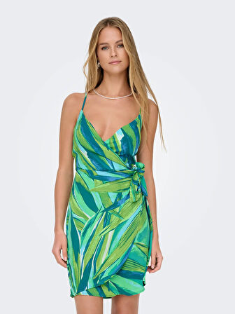 Only Onlalma Life Poly Isa Wrap Kadın Elbise 15298241