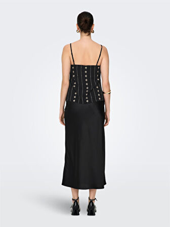 ONLVIANA SINGLET PTM Kadın Siyah Bluz - 15346755