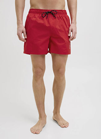 Jack & Jones Kırmızı Erkek Şort Mayo 12272799_JPSTMAUI JJSWIM DOUBLE LOG
