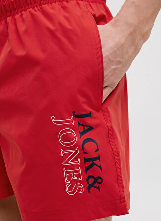 Jack & Jones Kırmızı Erkek Şort Mayo 12272799_JPSTMAUI JJSWIM DOUBLE LOG