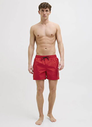Jack & Jones Kırmızı Erkek Şort Mayo 12272799_JPSTMAUI JJSWIM DOUBLE LOG