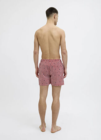 Jack & Jones Kırmızı Erkek Şort Mayo 12272933_JPSTMAUI JJSWIM MINI STRIP
