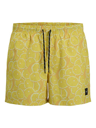 Jack & Jones JPSTMAUI JJSWIM Erkek Desenli Deniz Şortu - Hızlı Kuruyan Kumaş 