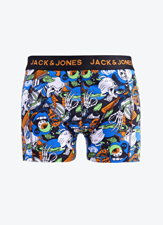Jack & Jones Siyah Erkek Boxer 12276151_JACSPACE SKULL TRUNK TRY