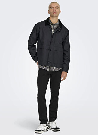 Only & Sons Rahat Siyah Erkek Ceket ONSKOSMO LIFE JACKET OTW
