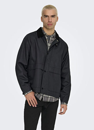 Only & Sons Rahat Siyah Erkek Ceket ONSKOSMO LIFE JACKET OTW