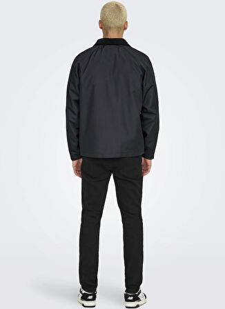 Only & Sons Rahat Siyah Erkek Ceket ONSKOSMO LIFE JACKET OTW