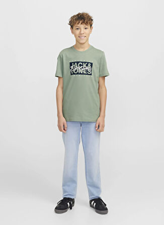 Jack & Jones Baskılı Yeşil Erkek Çocuk T-Shirt 12269876