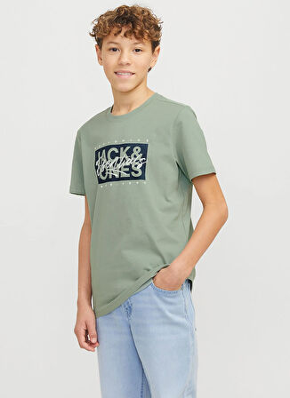 Jack & Jones Baskılı Yeşil Erkek Çocuk T-Shirt 12269876