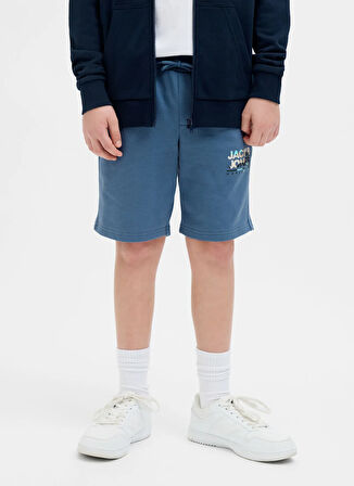 Jack & Jones Lastikli Bel Normal Mavi Erkek Çocuk Şort 12269948