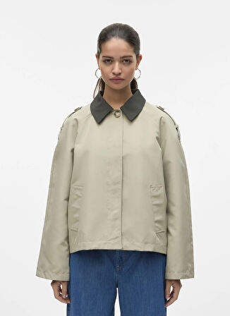 Vero Moda Normal Bej Kadın Ceket VMLUCIA MARIA SHORT JACKET