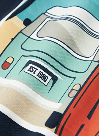 Name İt Baskılı Lacivert Erkek Çocuk T-Shirt 13239199