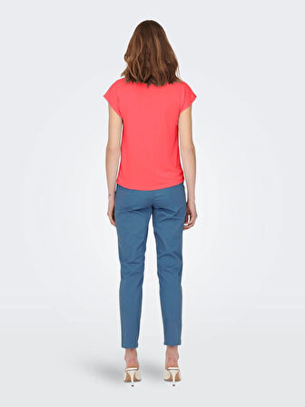 Only Onlfree Life S/S Mod V-Neck Top Jrs Noos Kadın T-shirt 15287041