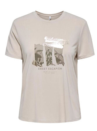 Only Onlfree Life Reg S/S Leaf Top Jrs Kadın T-shirt 15303212