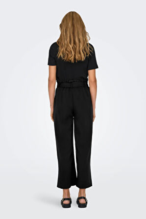 Only Kadın Onlmarsa Rahat Kalıp Belden Bağlamalı Pantolon 15269628 Siyah