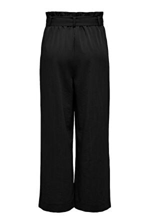 Only Kadın Onlmarsa Rahat Kalıp Belden Bağlamalı Pantolon 15269628 Siyah