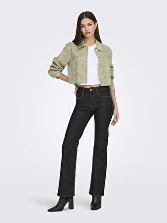 Only Onlelsa Short Crochet Jacket Kadın Ceket 15338055