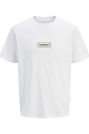 JORSPLIT FAKESTITCH BRANDING TEE SS C LN P.BEYAZ
