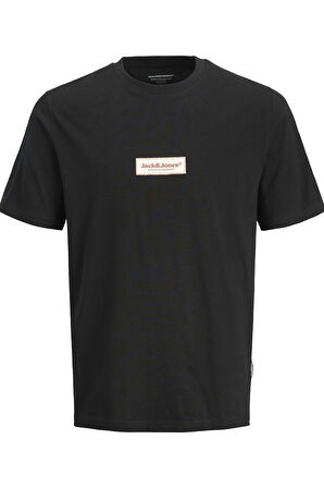 JORSPLIT FAKESTITCH BRANDING TEE SS C LN SİYAH