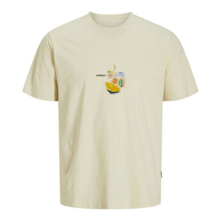 Jack & Jones 12273162 Jorvarenna Tee Ss Crew Neck Ekru