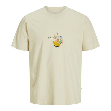 Jack & Jones 12273162 Jorvarenna Tee Ss Crew Neck Ekru