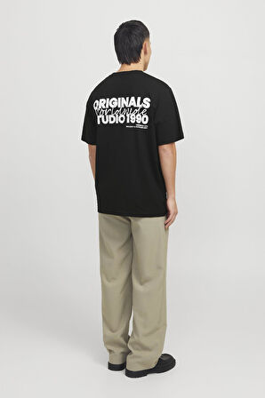 JORVESTERBRO BACK TEE SS CREW NECK SİYAH